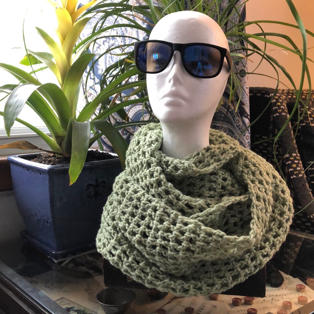 Handmade infinity scarf